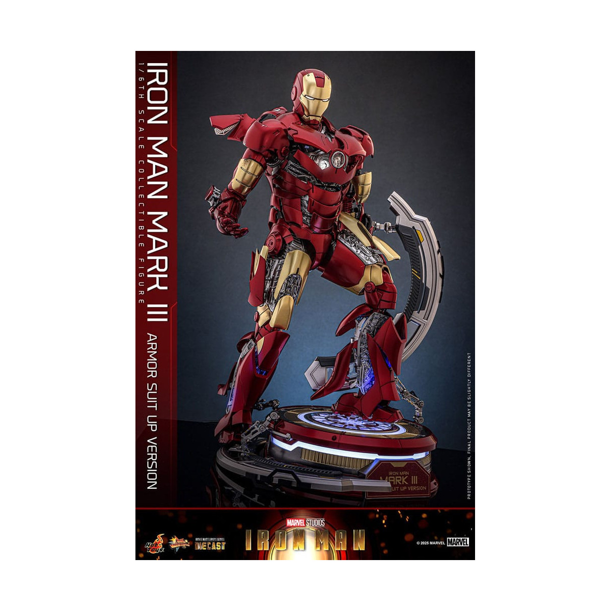 Hot Toys Marvel - Iron Man Mark III (versione armatura) Die Cast MMS 1/6