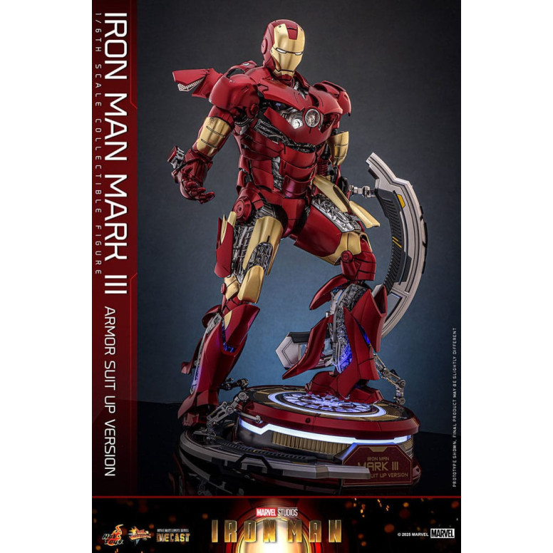 Hot Toys Marvel - Iron Man Mark III (versione armatura) Die Cast MMS 1/6