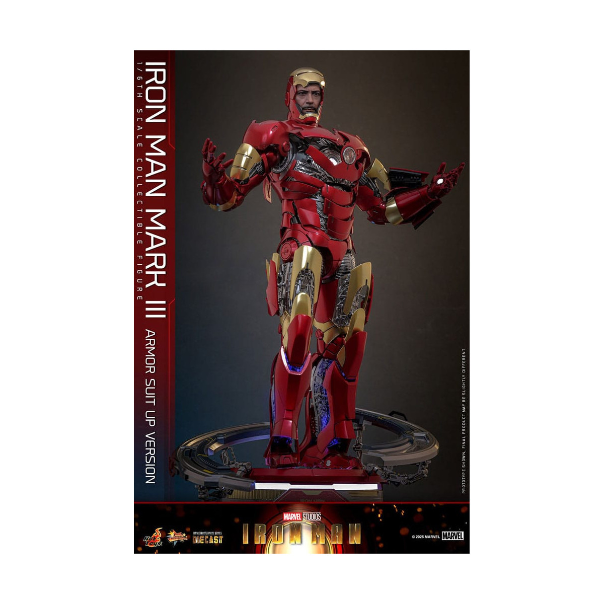 Hot Toys Marvel - Iron Man Mark III (versione armatura) Die Cast MMS 1/6