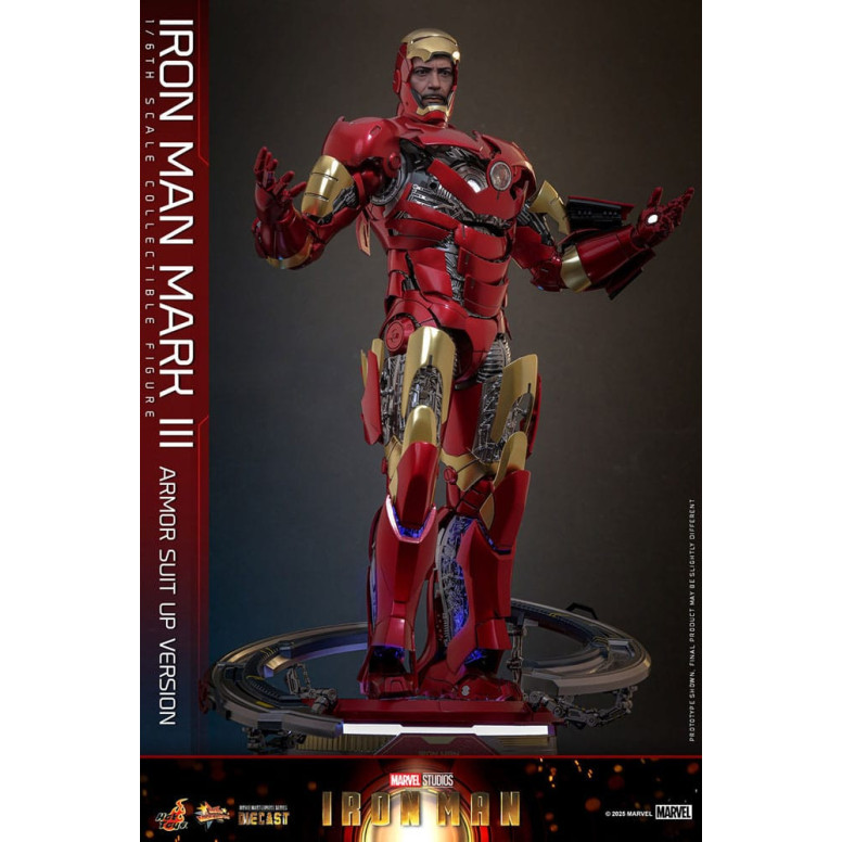 Hot Toys Marvel - Iron Man Mark III (versione armatura) Die Cast MMS 1/6