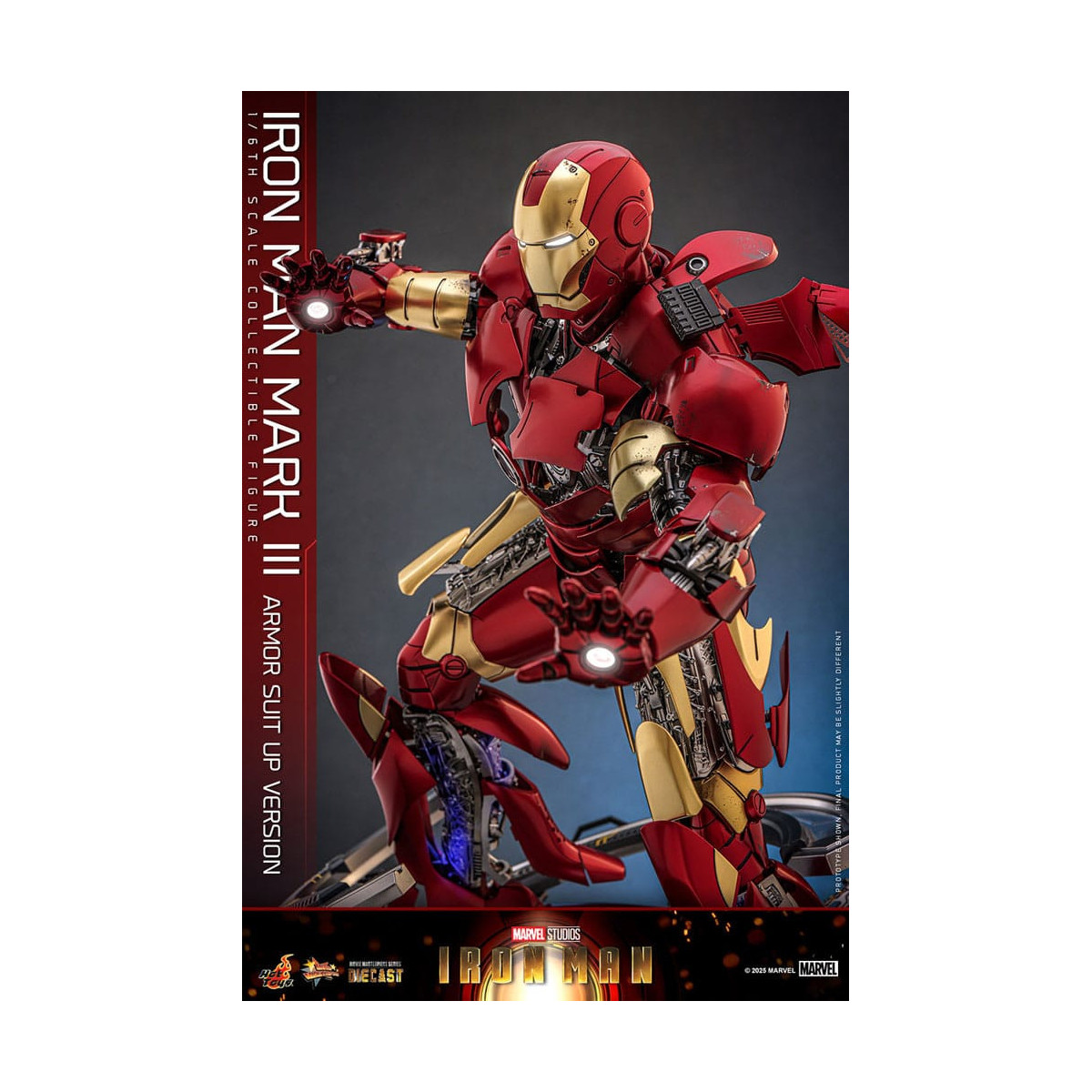 Hot Toys Marvel - Iron Man Mark III (versione armatura) Die Cast MMS 1/6