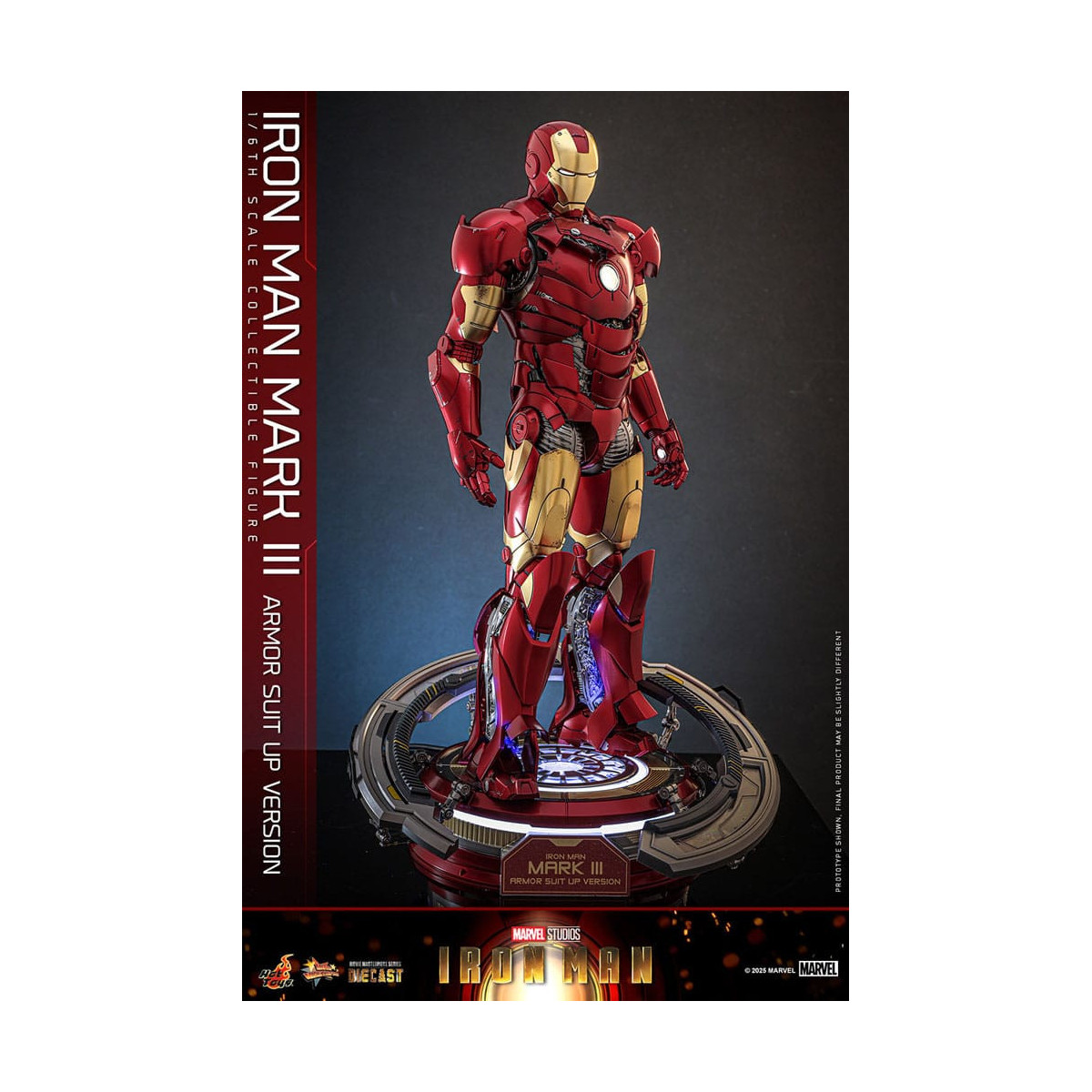 Hot Toys Marvel - Iron Man Mark III (versione armatura) Die Cast MMS 1/6