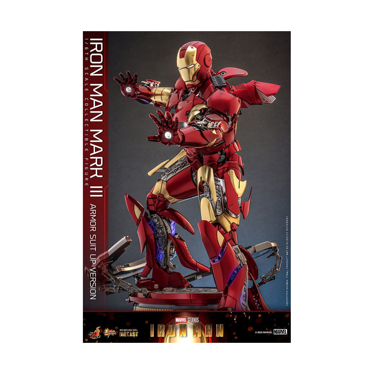 Hot Toys Marvel - Iron Man Mark III (versione armatura) Die Cast MMS 1/6