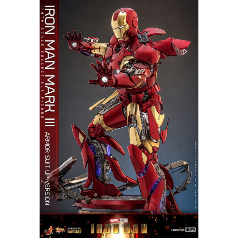 Hot Toys Marvel - Iron Man Mark III (versione armatura) Die Cast MMS 1/6