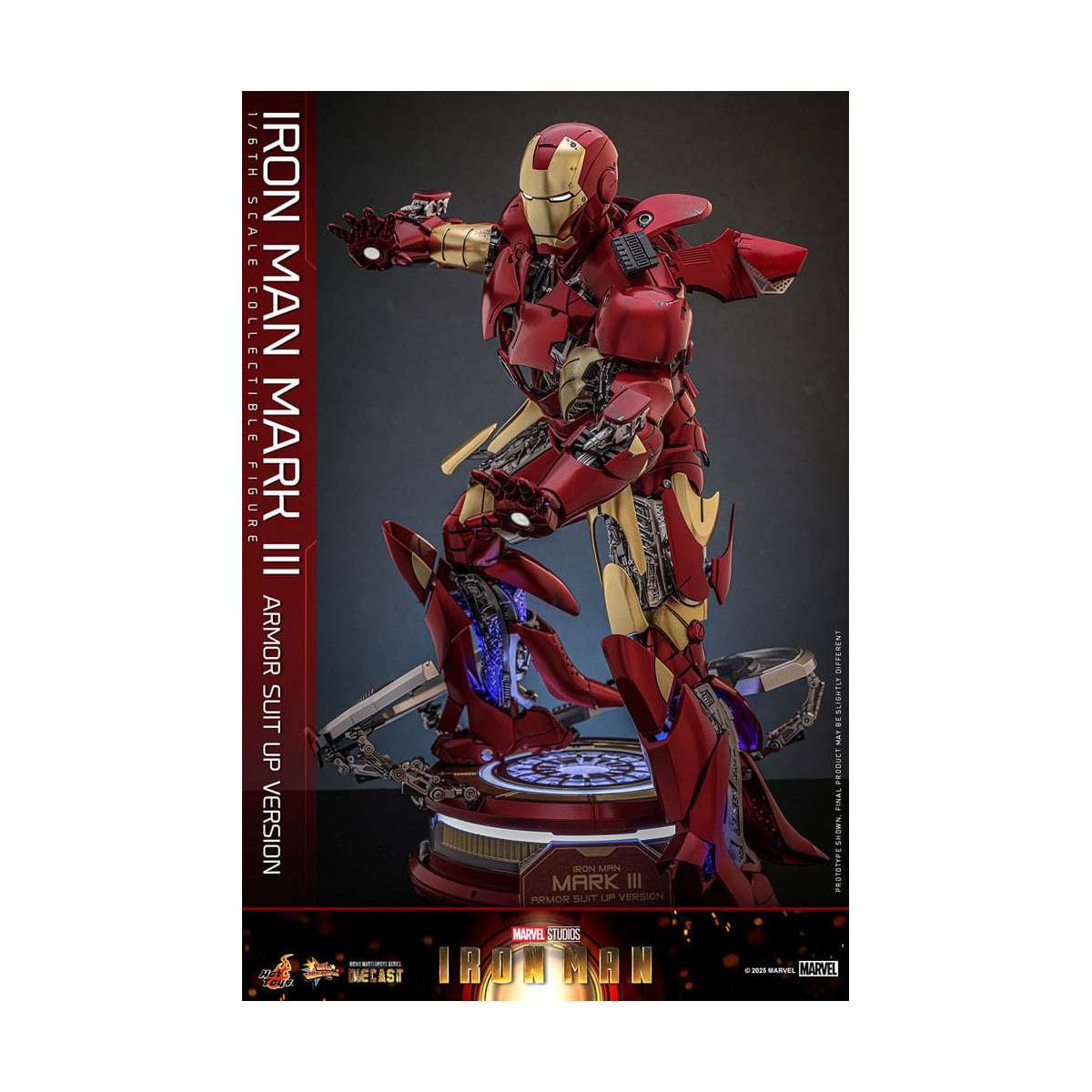 Hot Toys Marvel - Iron Man Mark III (versione armatura) Die Cast MMS 1/6