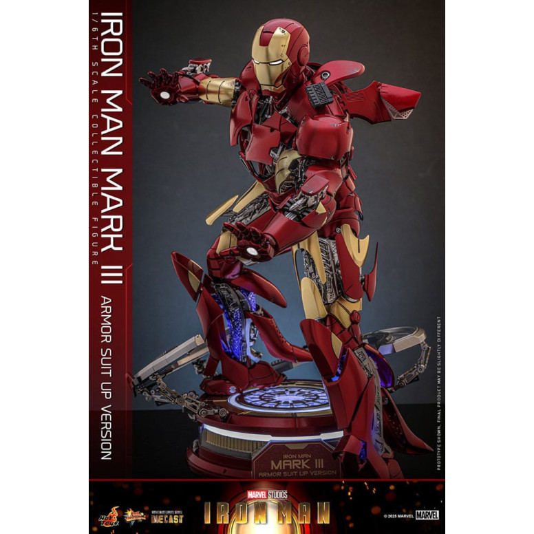 Hot Toys Marvel - Iron Man Mark III (versione armatura) Die Cast MMS 1/6