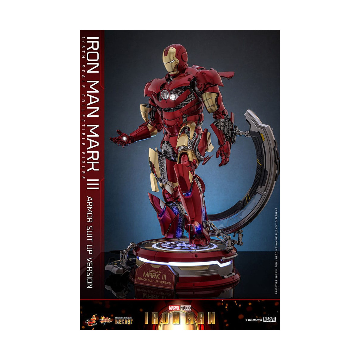 Hot Toys Marvel - Iron Man Mark III (versione armatura) Die Cast MMS 1/6