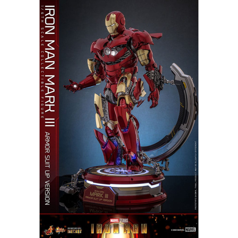 Hot Toys Marvel - Iron Man Mark III (versione armatura) Die Cast MMS 1/6