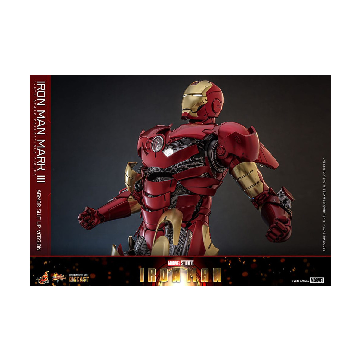 Hot Toys Marvel - Iron Man Mark III (versione armatura) Die Cast MMS 1/6
