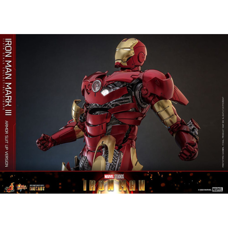 Hot Toys Marvel - Iron Man Mark III (versione armatura) Die Cast MMS 1/6
