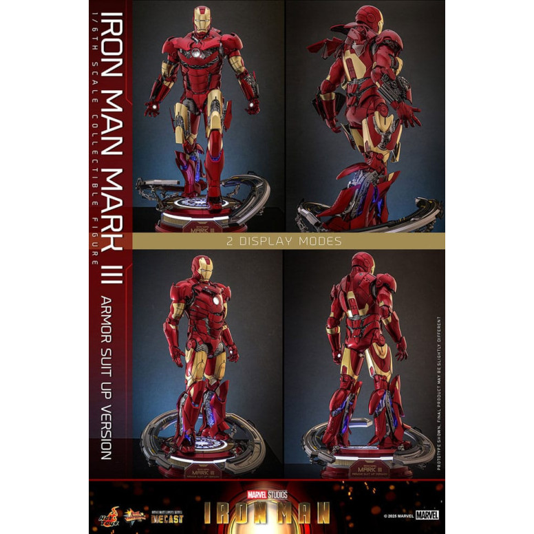 Hot Toys Marvel - Iron Man Mark III (versione armatura) Die Cast MMS 1/6