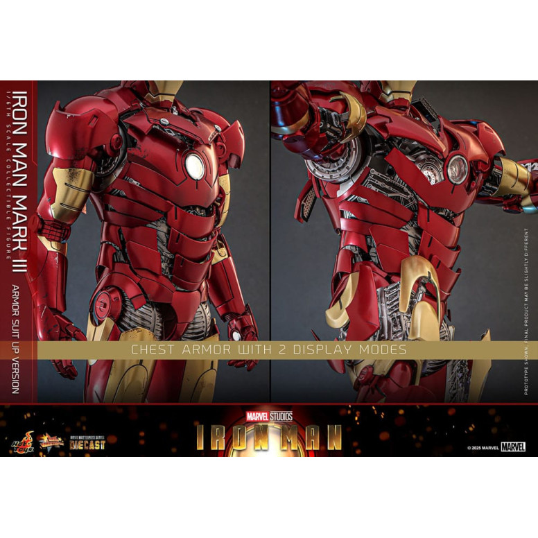 Hot Toys Marvel - Iron Man Mark III (versione armatura) Die Cast MMS 1/6
