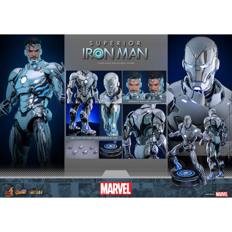 Hot Toys Marvel - Superior Iron Man Die Cast MMS 1/6
