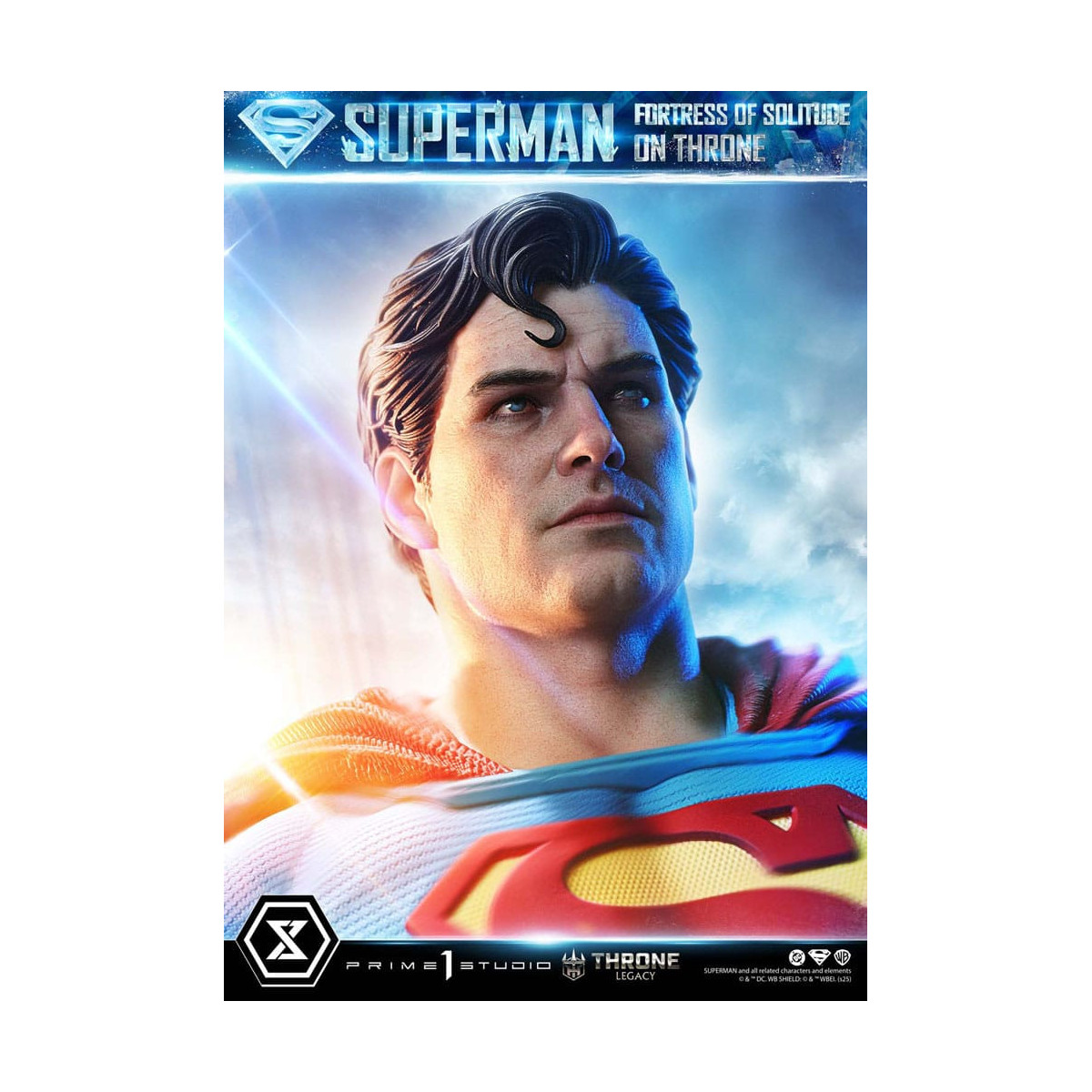 Prime 1 Studio DC Comics Throne Legacy Collection - Superman La Fortezza della Solitudine sul Trono (Disegno di Gabriele Dell'Ot