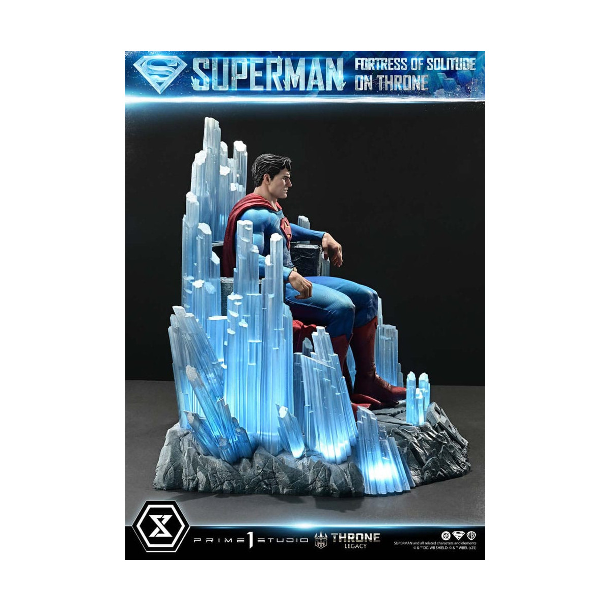 Prime 1 Studio DC Comics Throne Legacy Collection - Superman La Fortezza della Solitudine sul Trono (Disegno di Gabriele Dell'Ot