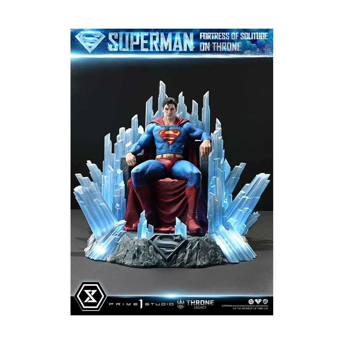 Prime 1 Studio DC Comics Throne Legacy Collection - Superman La Fortezza della Solitudine sul Trono (Disegno di Gabriele Dell'Ot