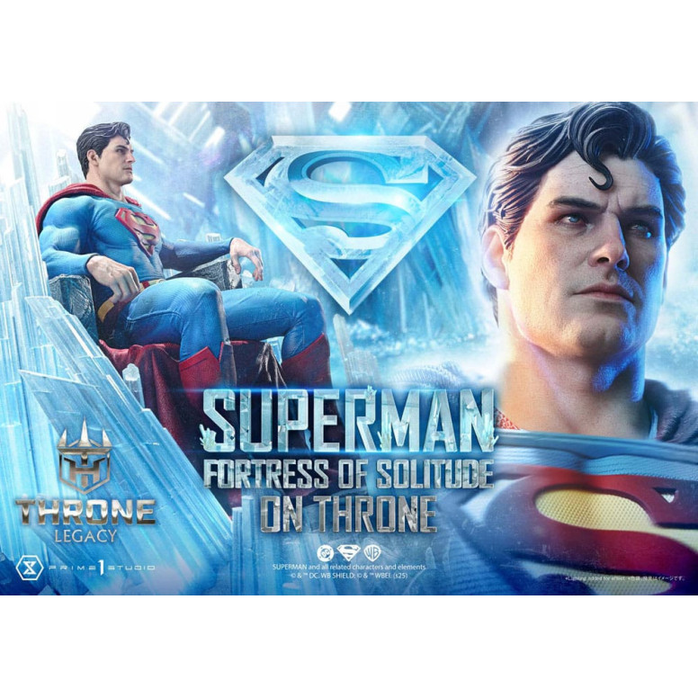 Prime 1 Studio DC Comics Throne Legacy Collection - Superman La Fortezza della Solitudine sul Trono (Disegno di Gabriele Dell'Ot