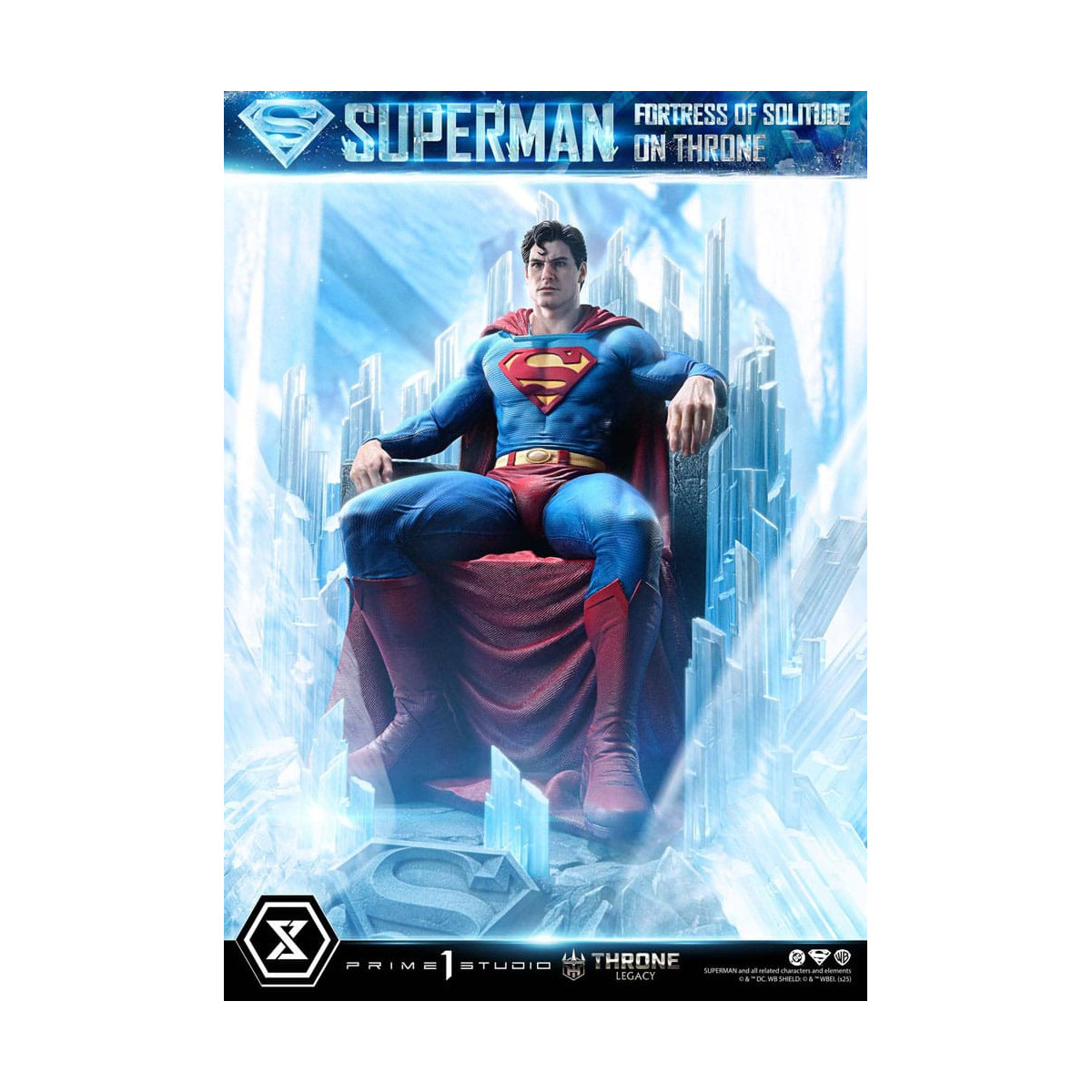 Prime 1 Studio DC Comics Throne Legacy Collection - Superman La Fortezza della Solitudine sul Trono (Disegno di Gabriele Dell'Ot