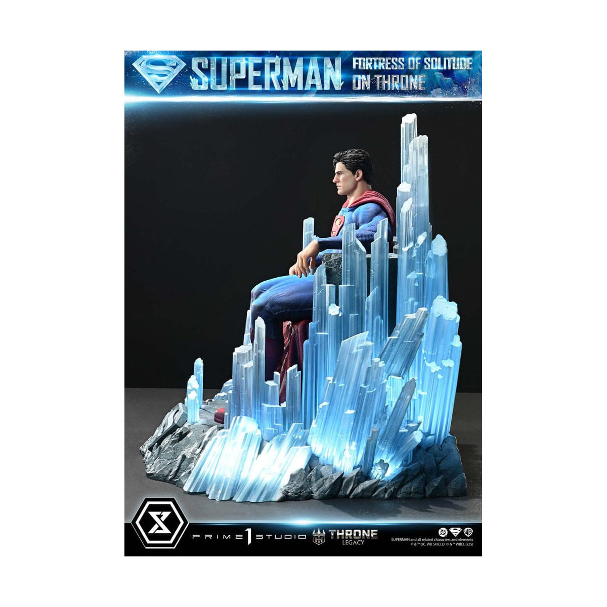Prime 1 Studio DC Comics Throne Legacy Collection - Superman La Fortezza della Solitudine sul Trono (Disegno di Gabriele Dell'Ot