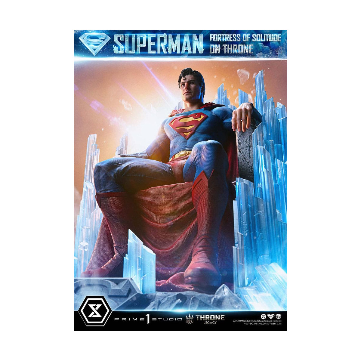 Prime 1 Studio DC Comics Throne Legacy Collection - Superman La Fortezza della Solitudine sul Trono (Disegno di Gabriele Dell'Ot