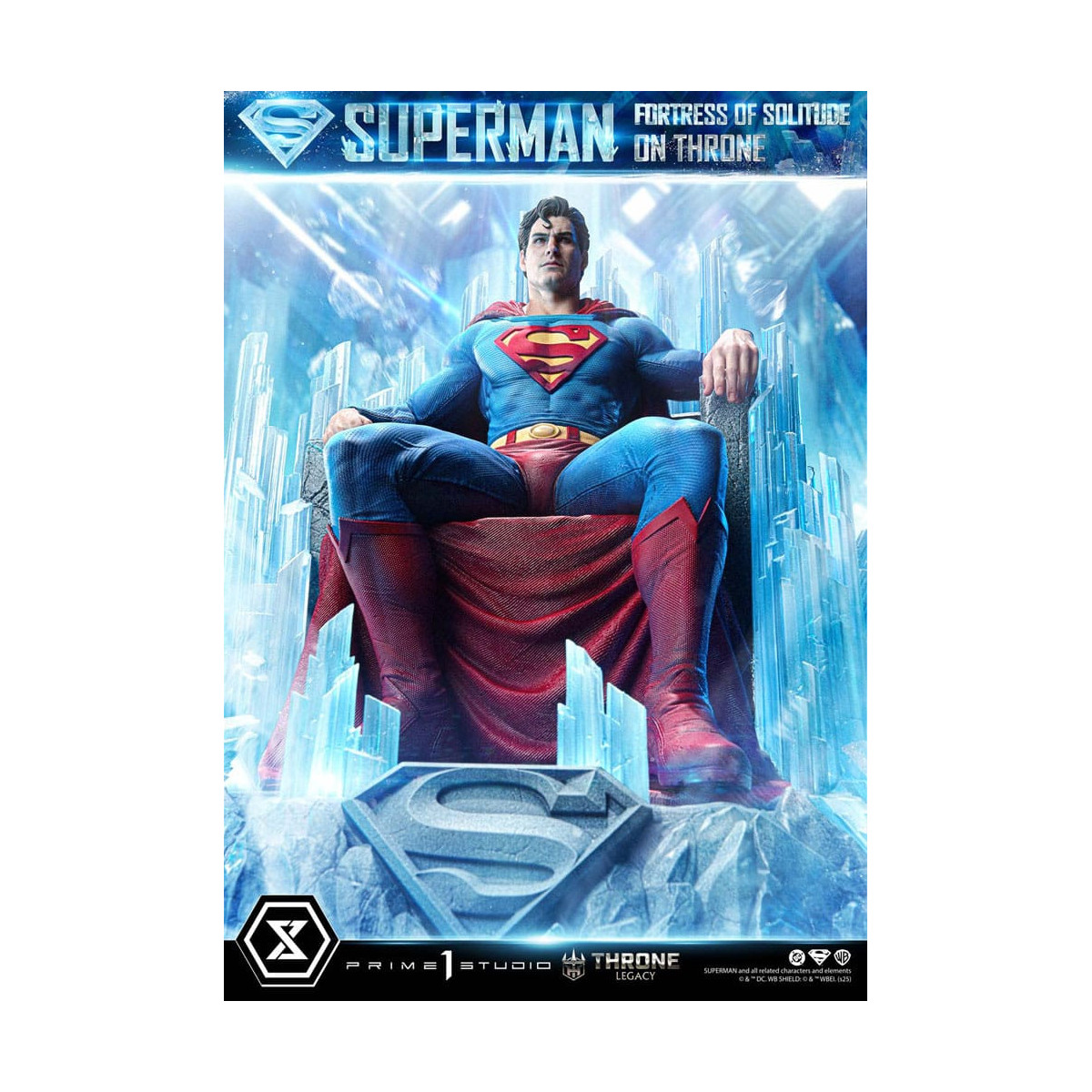 Prime 1 Studio DC Comics Throne Legacy Collection - Superman La Fortezza della Solitudine sul Trono (Disegno di Gabriele Dell'Ot