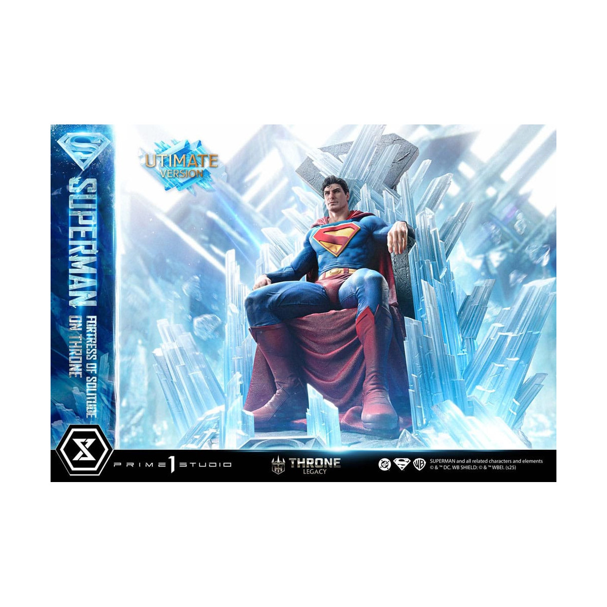 Prime 1 Studio Collezione Legacy del Trono DC Comics - Superman La Fortezza della Solitudine sul Trono Versione definitiva