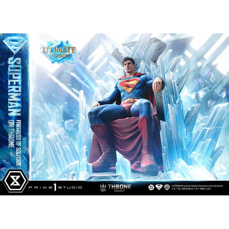 Prime 1 Studio Collezione Legacy del Trono DC Comics - Superman La Fortezza della Solitudine sul Trono Versione definitiva