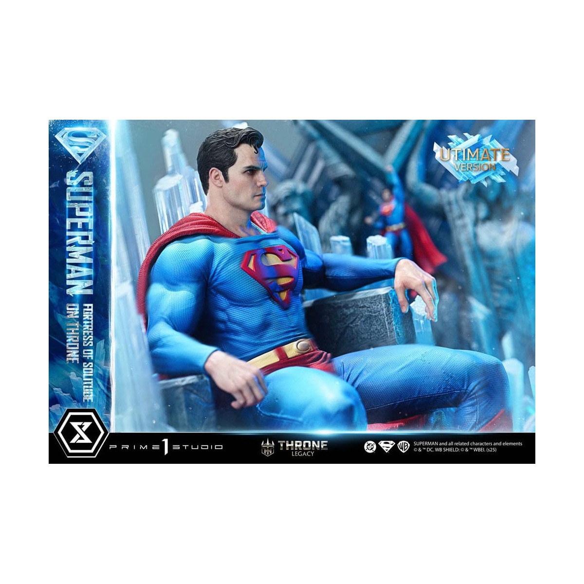Prime 1 Studio Collezione Legacy del Trono DC Comics - Superman La Fortezza della Solitudine sul Trono Versione definitiva