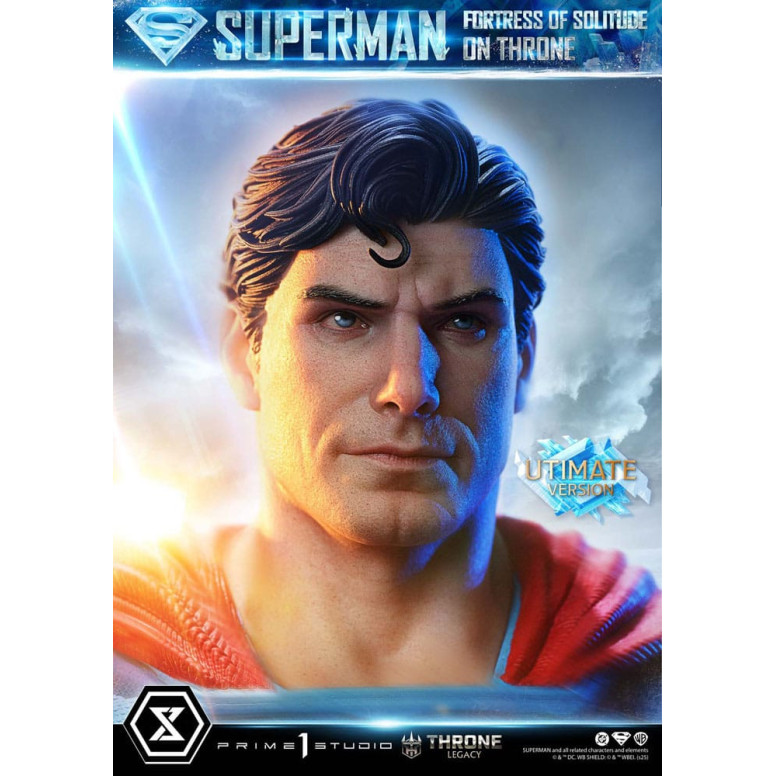 Prime 1 Studio Collezione Legacy del Trono DC Comics - Superman La Fortezza della Solitudine sul Trono Versione definitiva