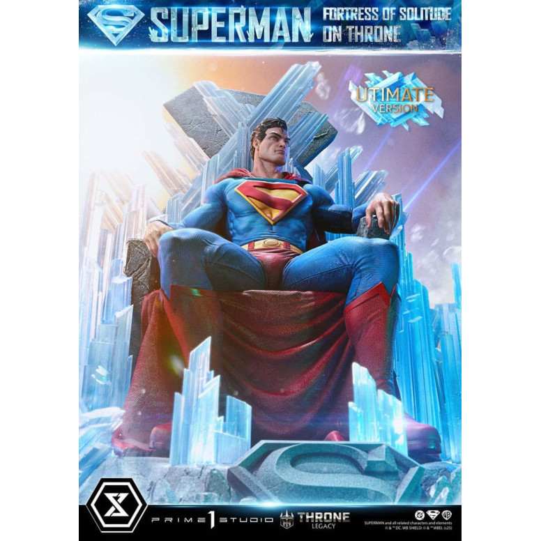 Prime 1 Studio Collezione Legacy del Trono DC Comics - Superman La Fortezza della Solitudine sul Trono Versione definitiva