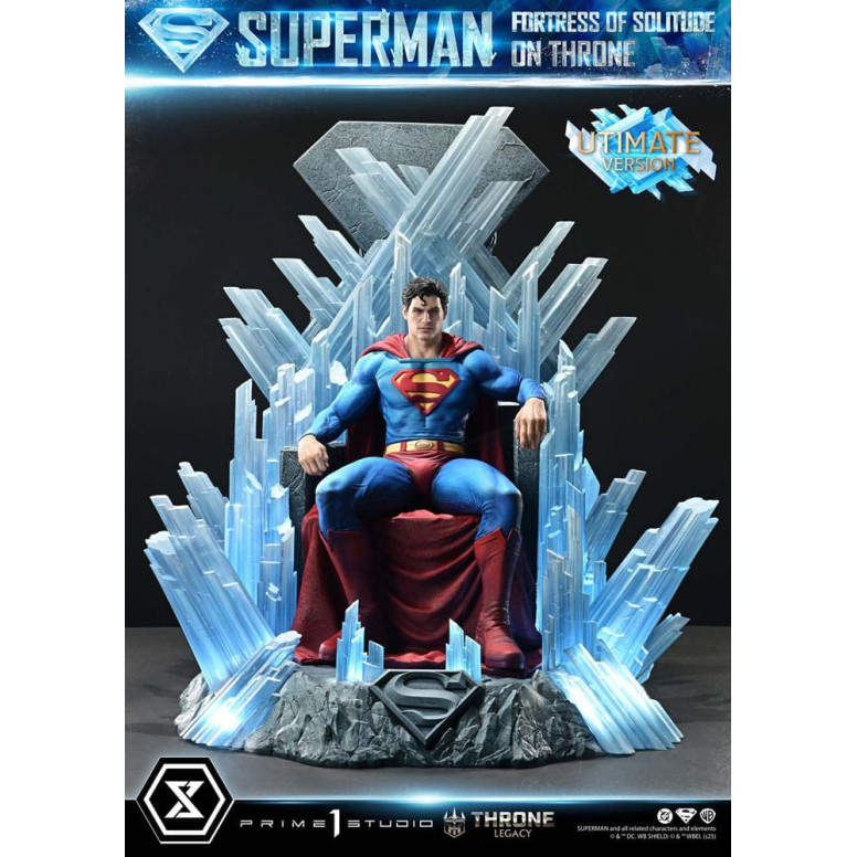 Prime 1 Studio Collezione Legacy del Trono DC Comics - Superman La Fortezza della Solitudine sul Trono Versione definitiva