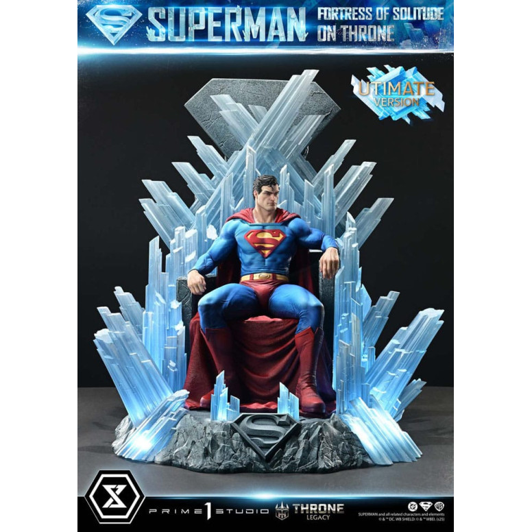 Prime 1 Studio Collezione Legacy del Trono DC Comics - Superman La Fortezza della Solitudine sul Trono Versione definitiva