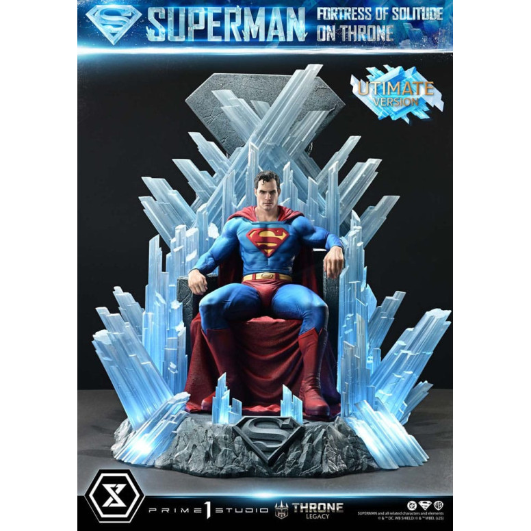 Prime 1 Studio Collezione Legacy del Trono DC Comics - Superman La Fortezza della Solitudine sul Trono Versione definitiva