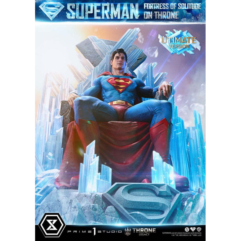 Prime 1 Studio DC Comics Throne Legacy Collection - Superman La Fortezza della Solitudine sul Trono Versione Ultimate Bonus