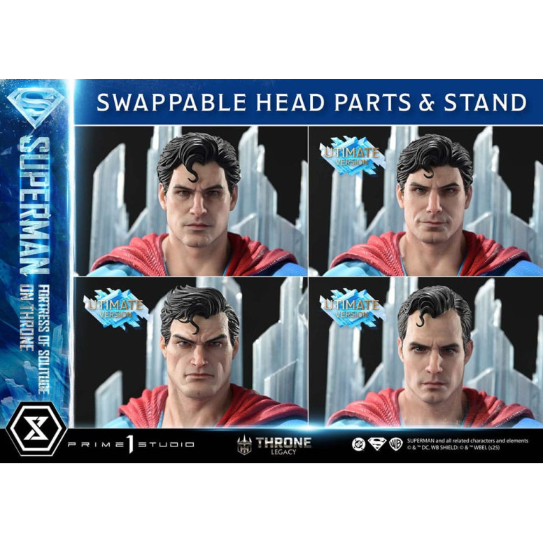 Prime 1 Studio DC Comics Throne Legacy Collection - Superman La Fortezza della Solitudine sul Trono Versione Ultimate Bonus