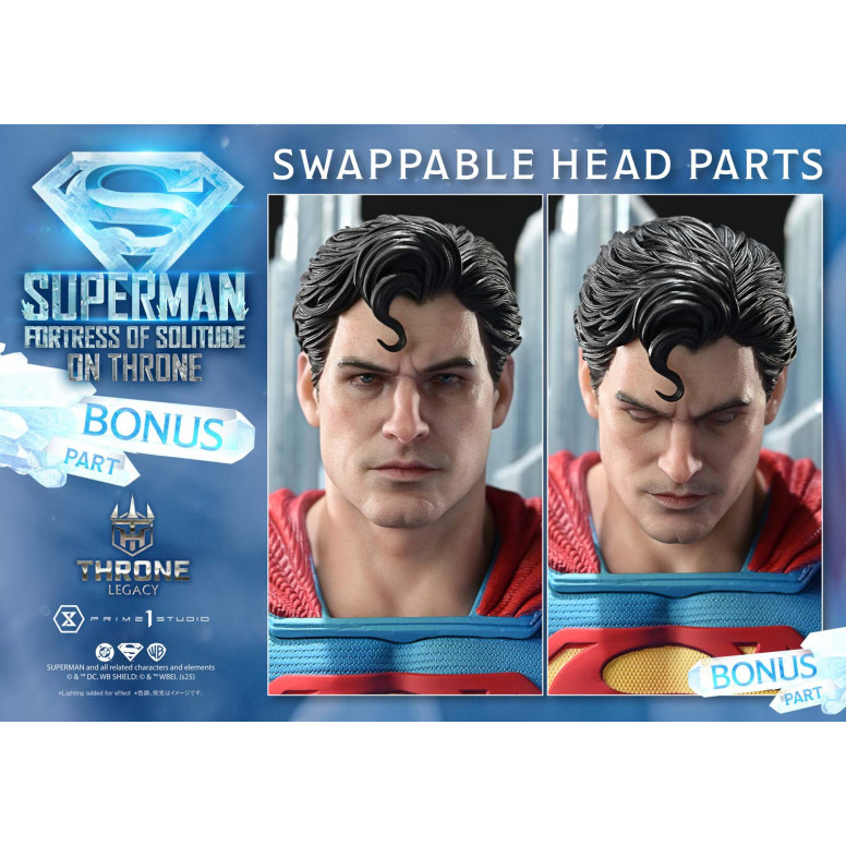 Prime 1 Studio DC Comics Throne Legacy Collection - Superman La Fortezza della Solitudine sul Trono Versione Ultimate Bonus