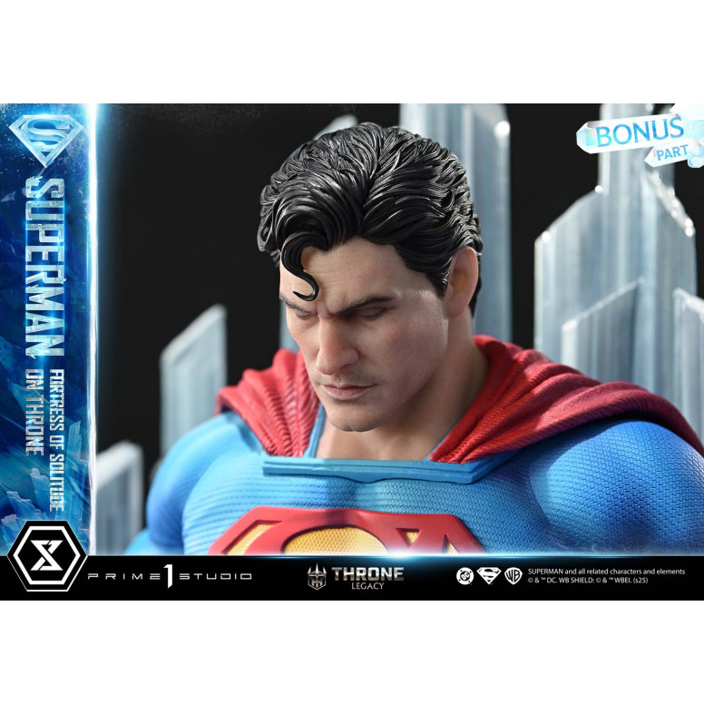 Prime 1 Studio DC Comics Throne Legacy Collection - Superman La Fortezza della Solitudine sul Trono Versione Ultimate Bonus