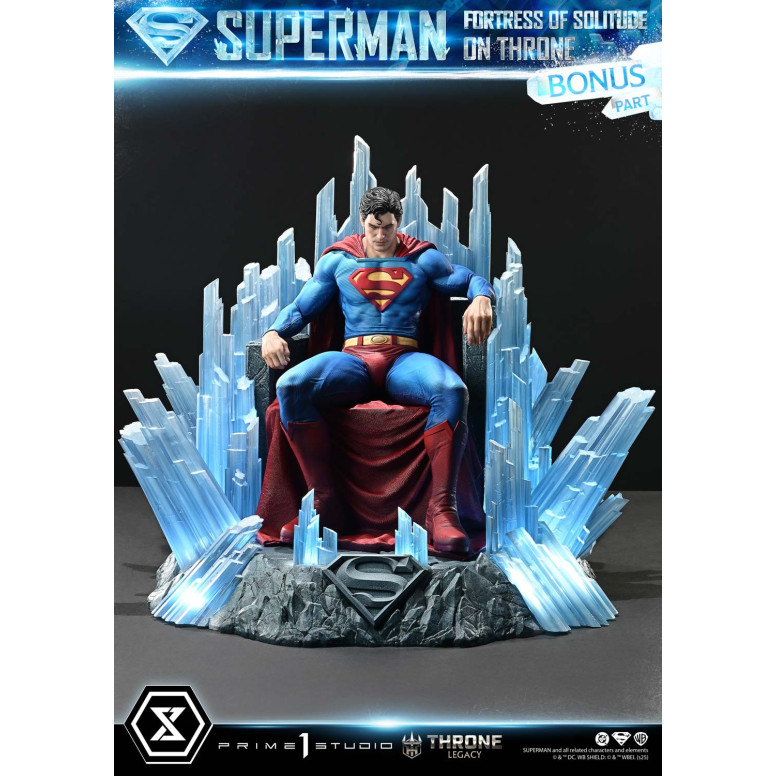 Prime 1 Studio DC Comics Throne Legacy Collection - Superman La Fortezza della Solitudine sul Trono Versione Ultimate Bonus