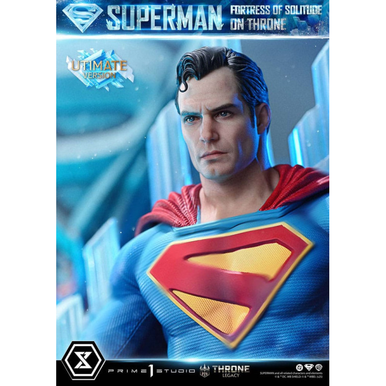 Prime 1 Studio DC Comics Throne Legacy Collection - Superman La Fortezza della Solitudine sul Trono Versione Ultimate Bonus