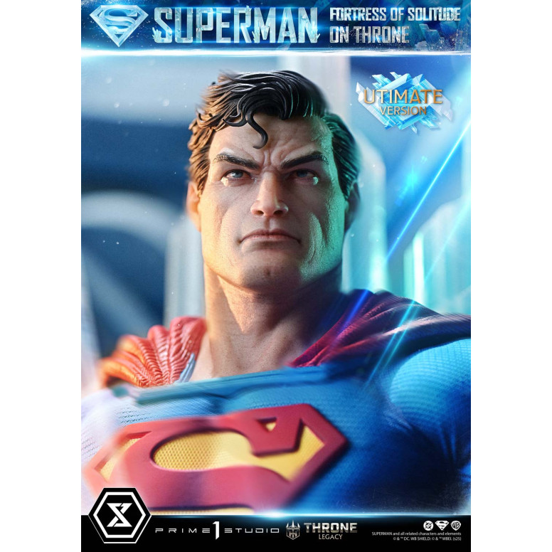 Prime 1 Studio DC Comics Throne Legacy Collection - Superman La Fortezza della Solitudine sul Trono Versione Ultimate Bonus