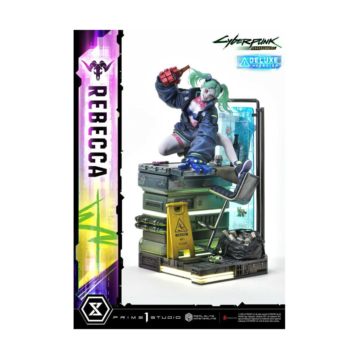 Prime 1 Studio - Cyberpunk: Edgerunners - Rebecca Versione Deluxe Bonus Serie Real Elite Masterline 1/4