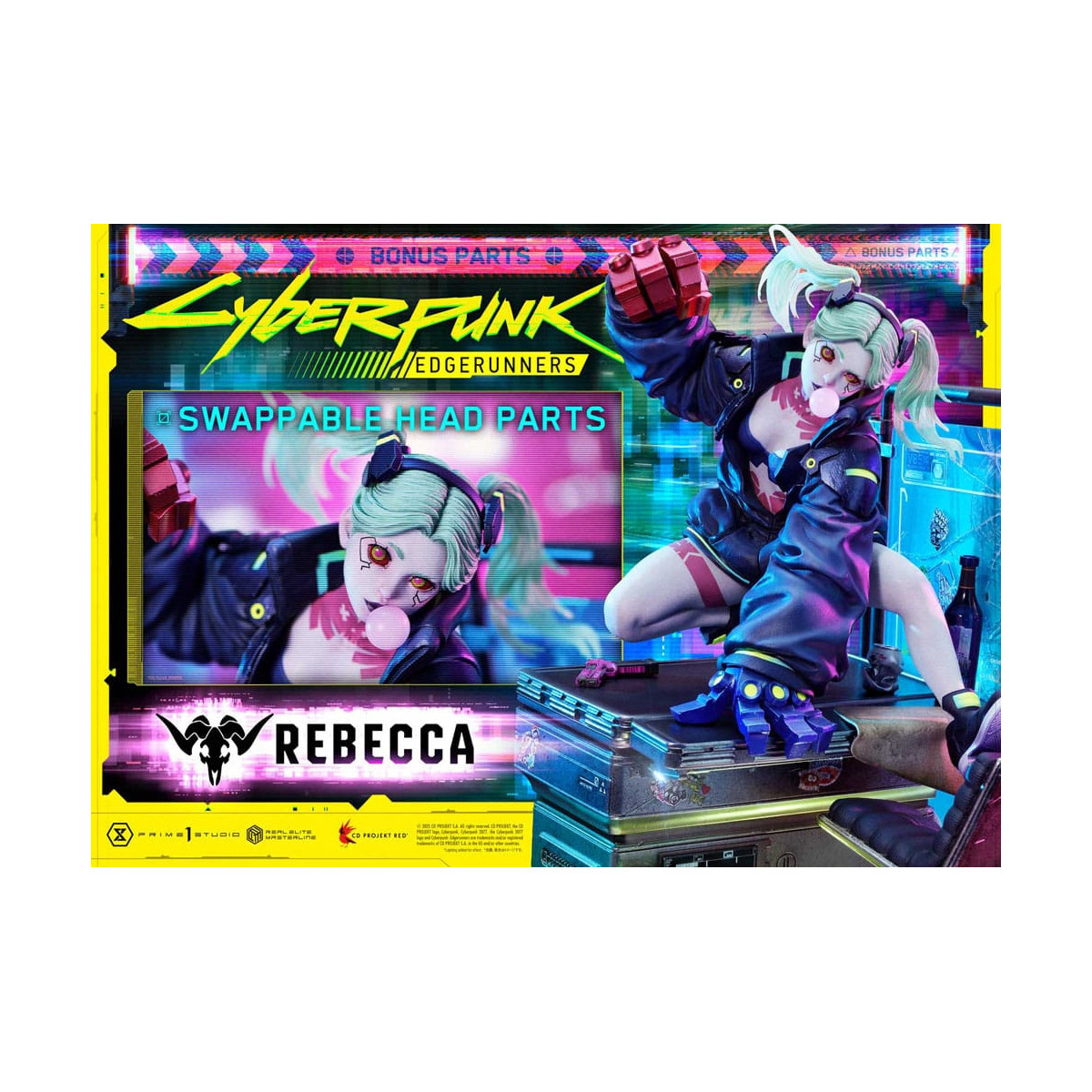 Prime 1 Studio - Cyberpunk: Edgerunners - Rebecca Versione Deluxe Bonus Serie Real Elite Masterline 1/4
