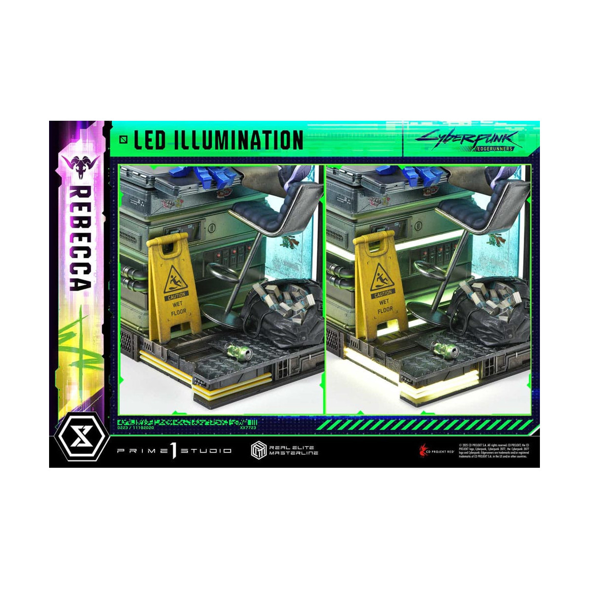 Prime 1 Studio - Cyberpunk: Edgerunners - Rebecca Versione Deluxe Bonus Serie Real Elite Masterline 1/4