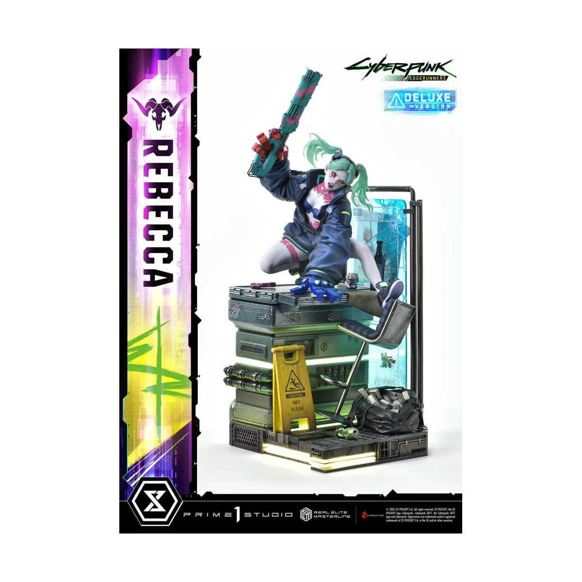 Prime 1 Studio - Cyberpunk: Edgerunners - Rebecca Versione Deluxe Bonus Serie Real Elite Masterline 1/4