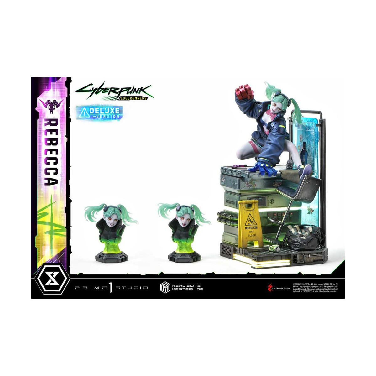 Prime 1 Studio - Cyberpunk: Edgerunners - Rebecca Versione Deluxe Bonus Serie Real Elite Masterline 1/4