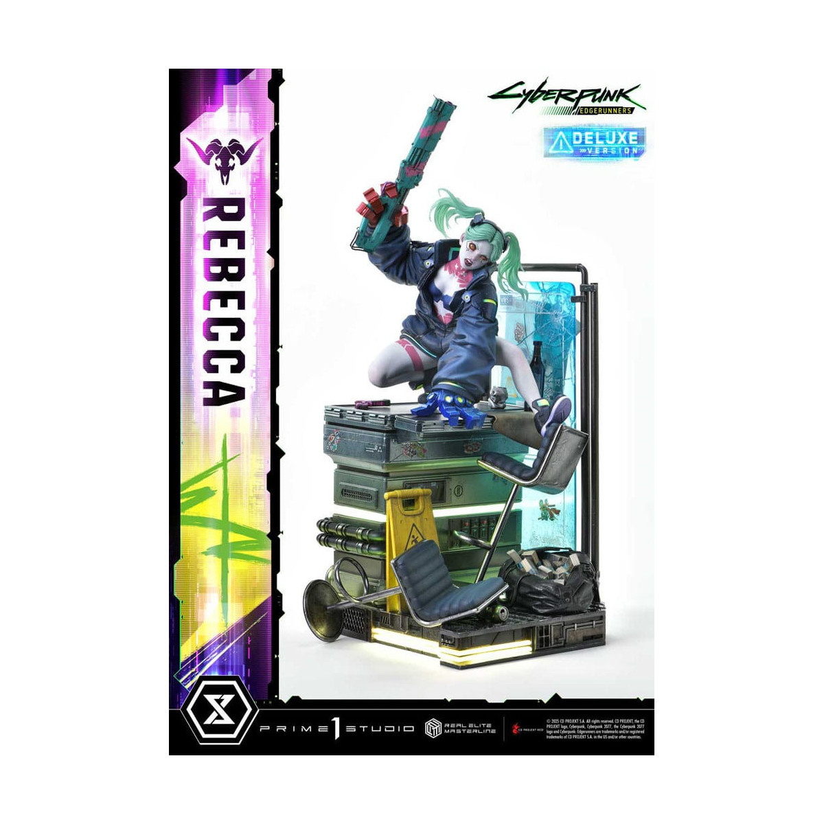 Prime 1 Studio - Cyberpunk: Edgerunners - Rebecca Versione Deluxe Bonus Serie Real Elite Masterline 1/4