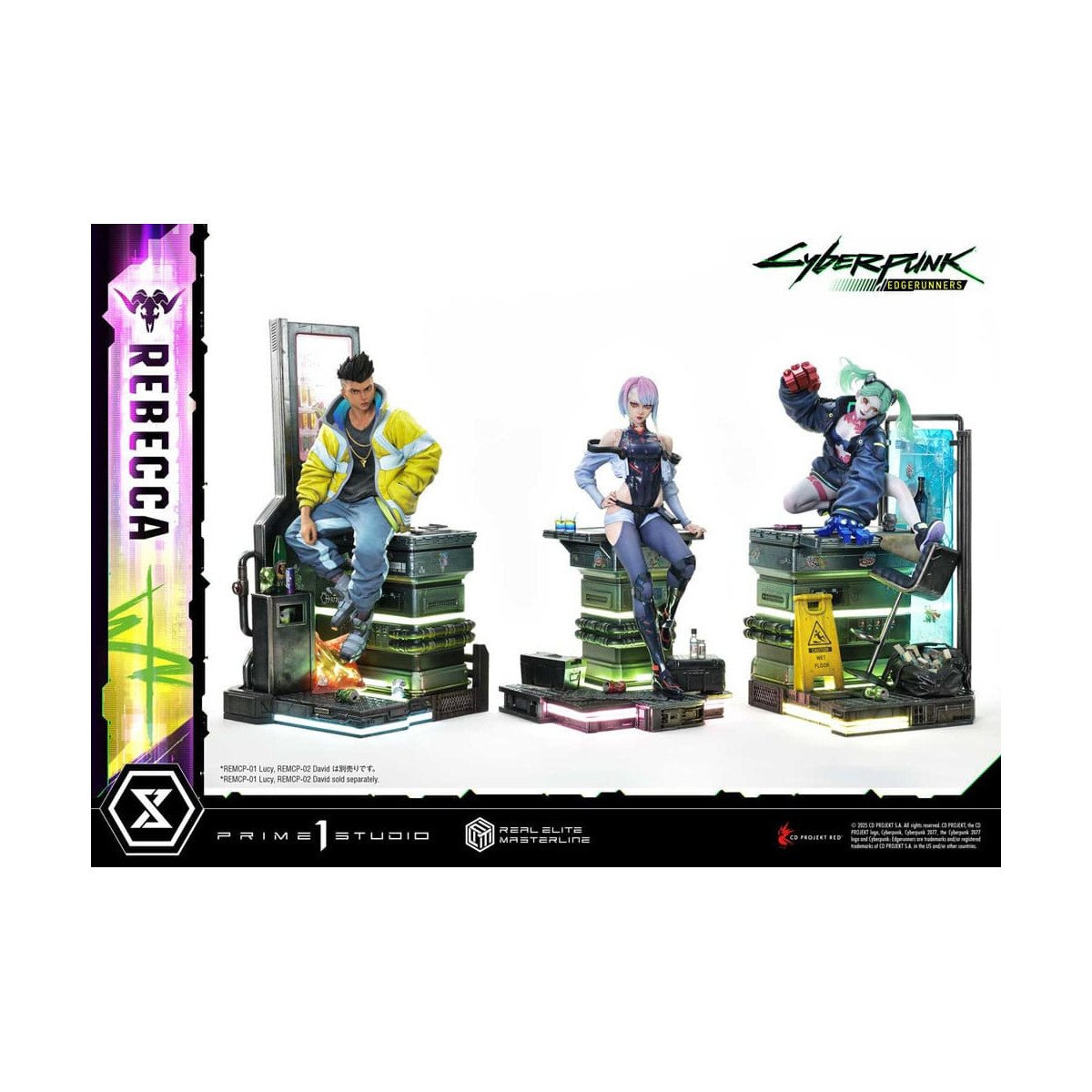 Prime 1 Studio - Cyberpunk: Edgerunners - Rebecca Versione Deluxe Bonus Serie Real Elite Masterline 1/4