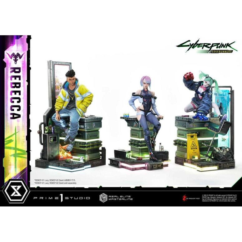 Prime 1 Studio - Cyberpunk: Edgerunners - Rebecca Versione Deluxe Bonus Serie Real Elite Masterline 1/4