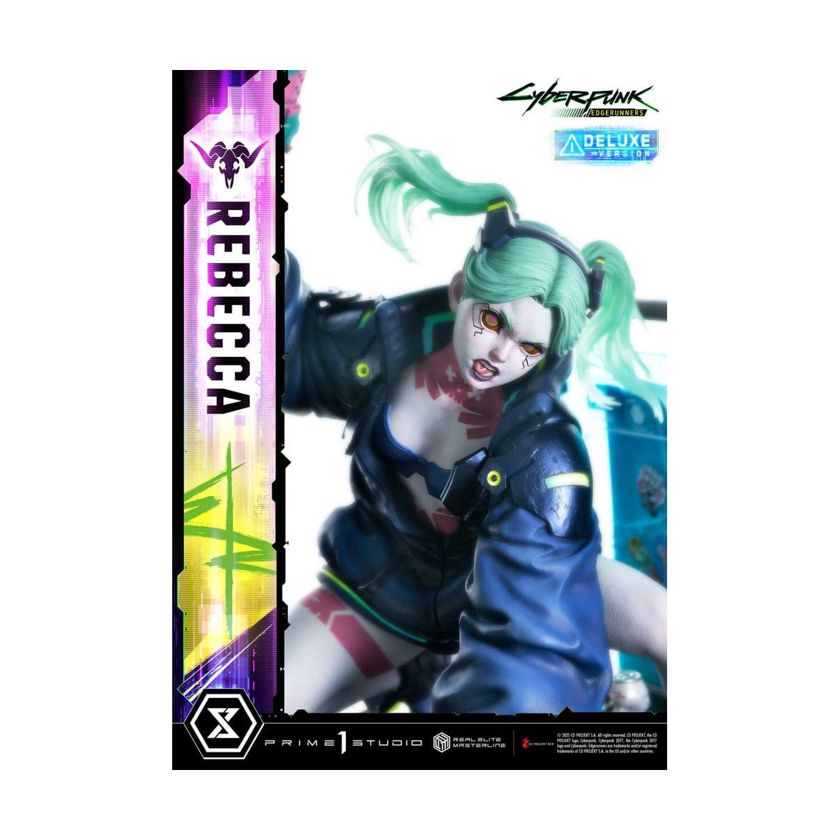Prime 1 Studio - Cyberpunk: Edgerunners - Rebecca Versione Deluxe Bonus Serie Real Elite Masterline 1/4