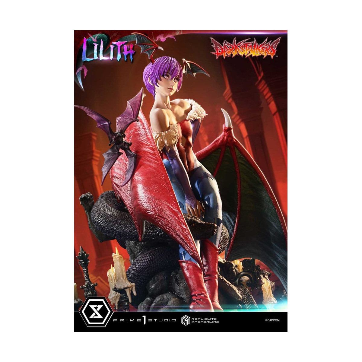 Prime 1 Studio - Darkstalkers Lilith Versione Bonus Serie Real Elite Masterline 1/4